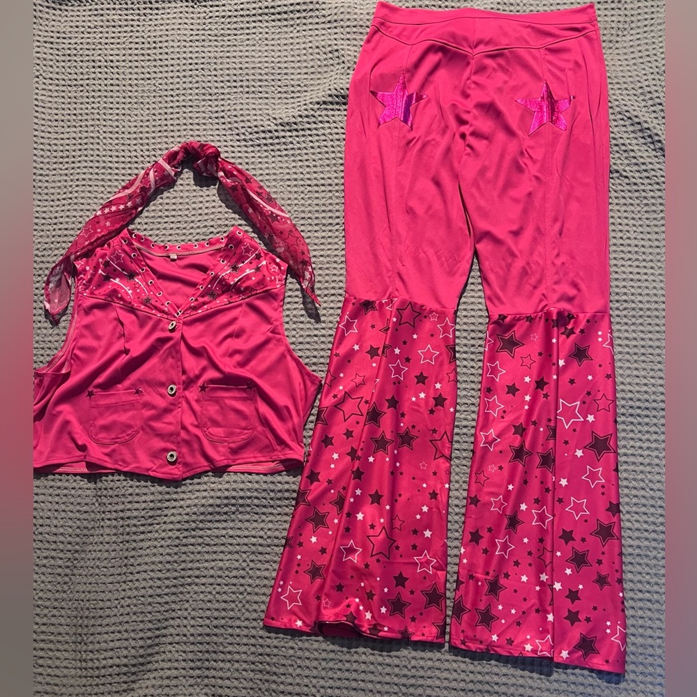 Barbie pink cowgirl costume